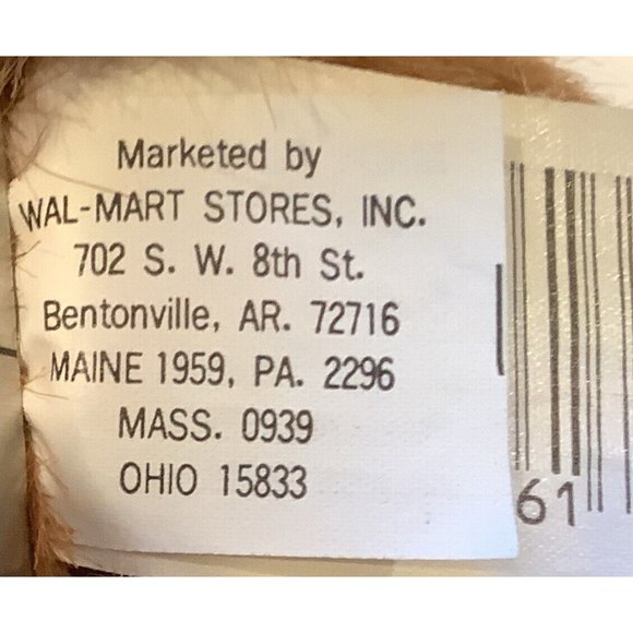 Walmart Plush Dark Brown Teddy Bear Stuffed Animal Soft Toy - Picture 9 of 10